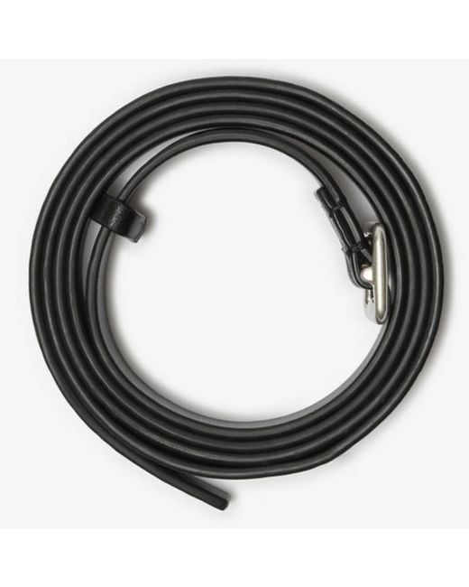 Burberry Black B Buckle Leather Belt