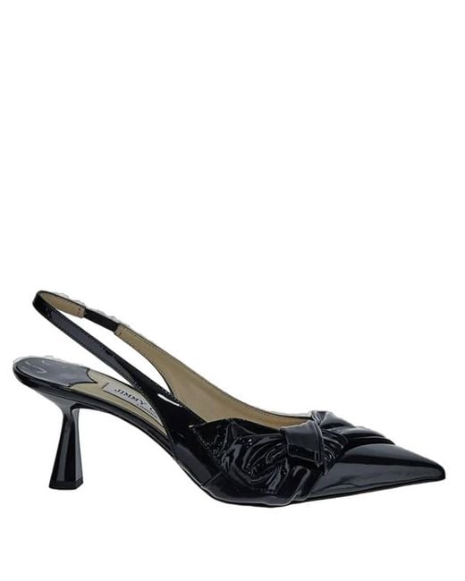 Jimmy Choo Black Elinor Patent Leather Slingback Pumps, Brand Size 36 Us