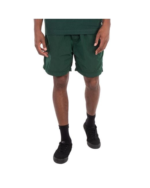 Burberry Green Drawstring Elasticated Waistband Swim Shorts for men