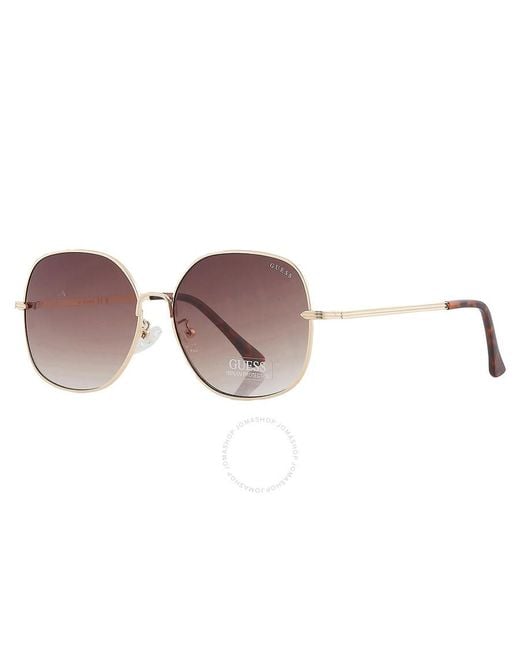 Guess Factory Brown Gradient Butterfly Sunglasses Gf0385 32f 61