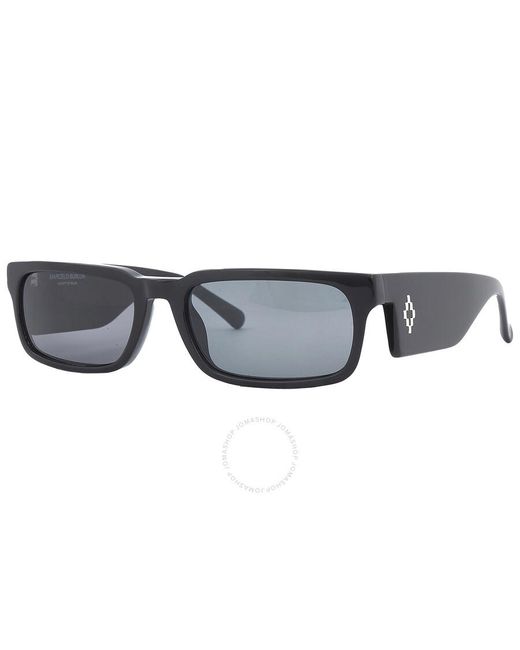 Marcelo Burlon Gray X Linda Farrow Grey Rectangular Sunglasses Mb5c1sun