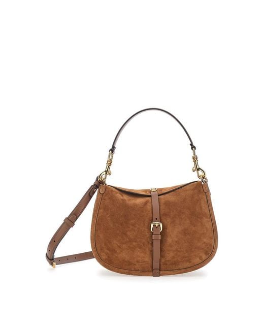 Etro Brown Suede Shoulder Bag