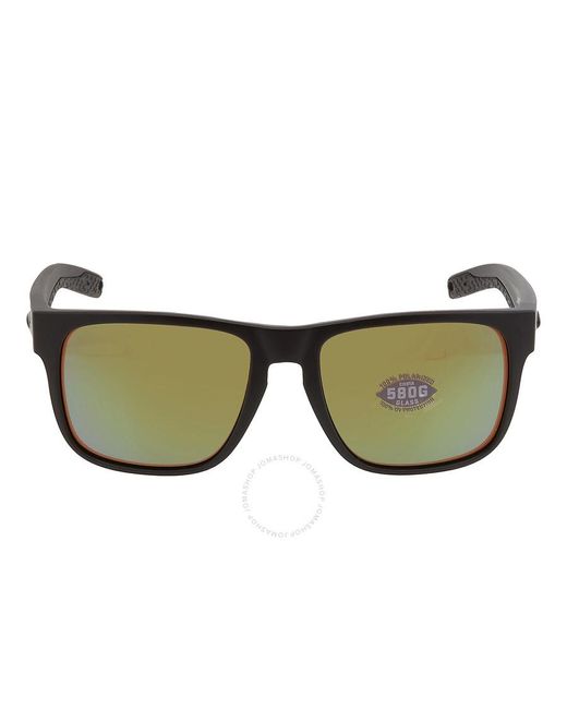 Costa Del Mar Brown Spearo Green Mirror Polarized Glass Sunglasses Spo 01 Ogmglp 56 for men