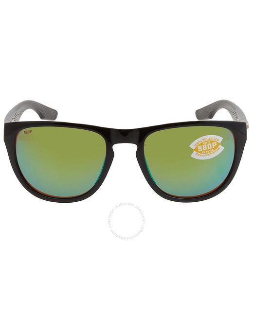 Costa Del Mar Cta Del Mar Irie Green Mirror Polarized Polycarbonate Square Sunglasses
