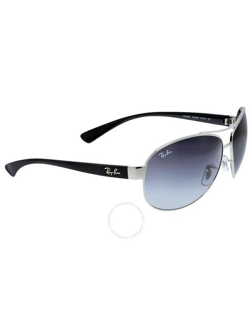 Ray-Ban Blue Grey Gradient Aviator Sunglasses for men