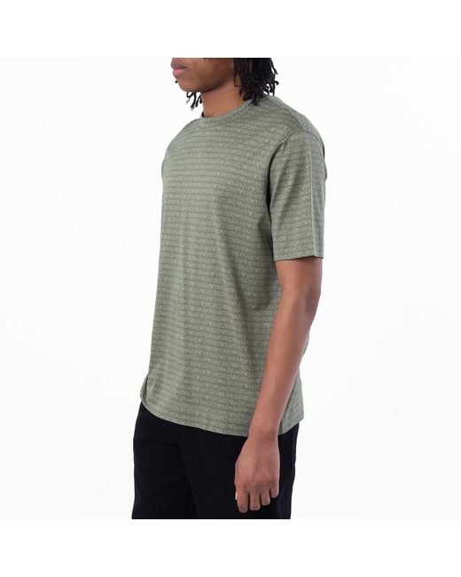 Emporio Armani Gray All-Over Jacquard Asv Jersey T-Shirt for men