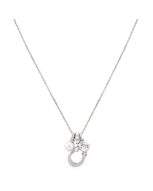 Swarovski Metallic Symbolica Crystal Pearl Pendant Necklace