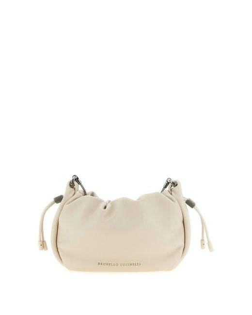Brunello Cucinelli Natural Crossbody Bag for men