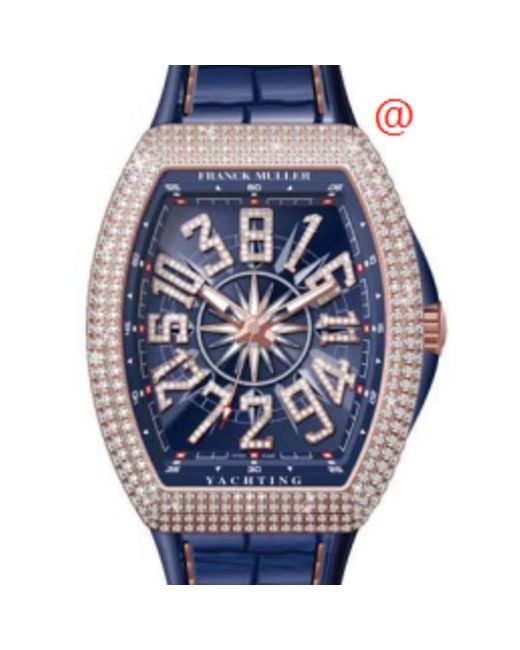 Franck Muller Vanguard Yachting Automatic Diamond Blue Dial Watch V45chdnbrcdyachting5nbl(bldiam5n) for men