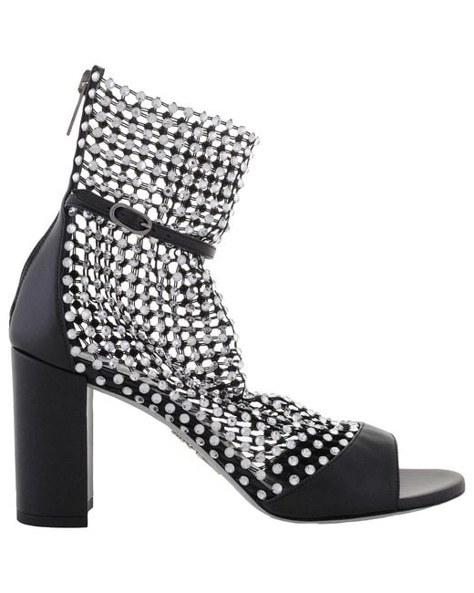 Rene Caovilla Black Rene Caovilla Galaxia 80 Jeweled Sandals