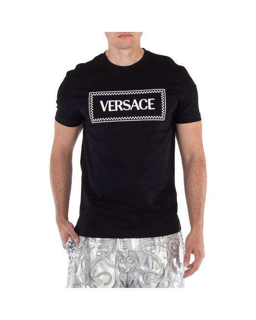 Versace Black Tshirt Clothing for men