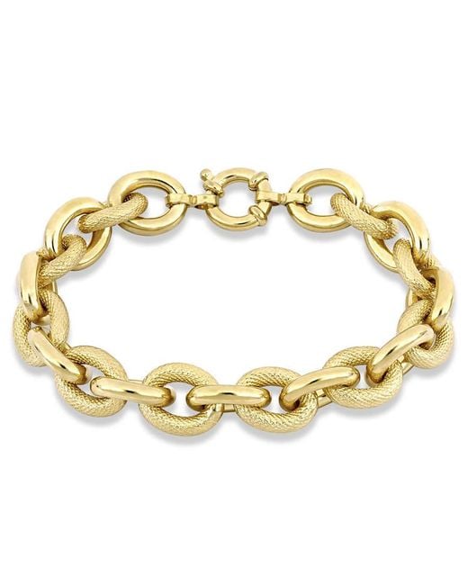 Amour Metallic Oval Link Bracelet for men