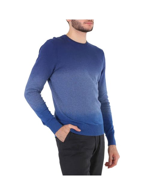 A.P.C. Blue Adrien Dip-dyed Cotton Sweater for men