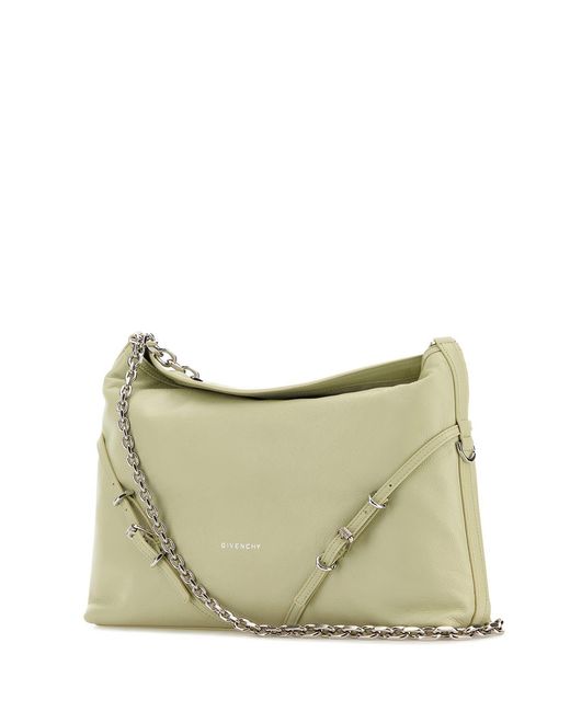 Givenchy Natural Medium Voyou Leather Shoulder Bag