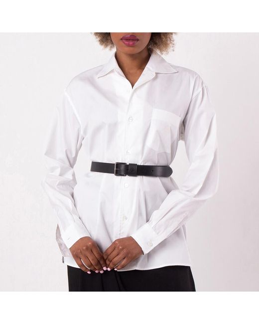 Bally Gray Embroidered Logo Button-Up Shirt