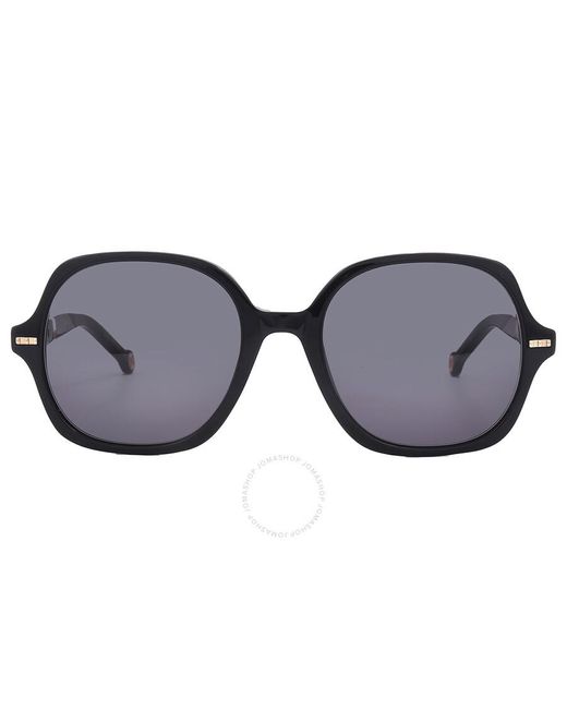 Carolina Herrera Gray Grey Square Sunglasses Her 0106/s 0kdx/ir 55