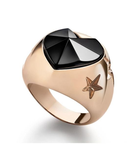 Baccarat Black 'Etoile De Mon Coeur' Crystal Ring .5 2812880