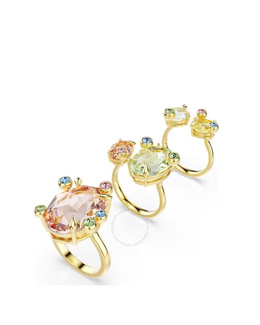 Swarovski Metallic Gema Multicolored Ring Set (3)