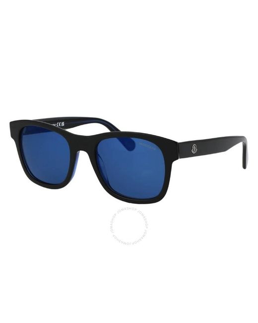 Moncler Blue Square Sunglasses Ml0192-f 92d 55 for men