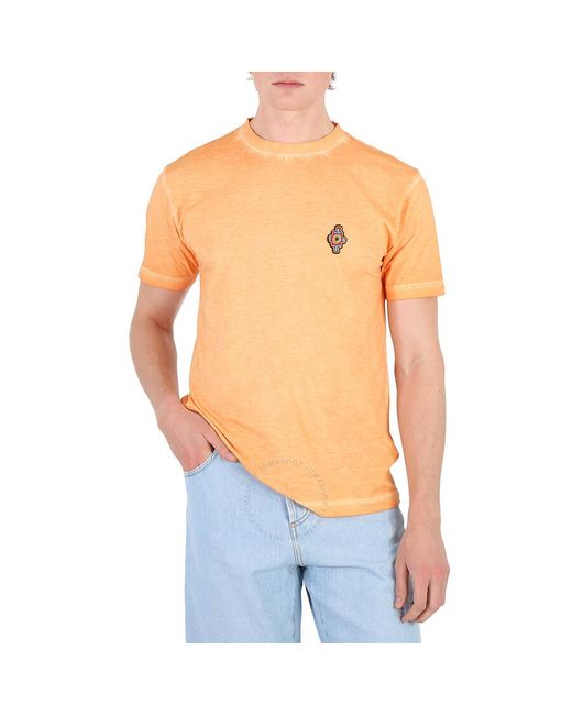 Marcelo Burlon Blue Sunset Cross Cotton T-shirt for men