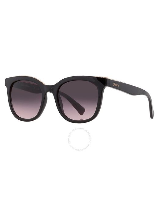 Skechers Black Smoke Gradient Geometric Sunglasses Se6231 01b 52