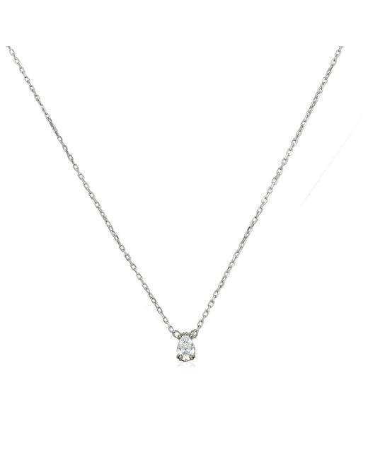 Swarovski Metallic Millenia Rhodium Plated Pear Cut Pendant Necklace