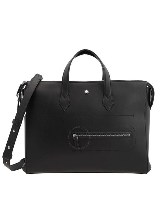Montblanc Black Meisterstuck Selection Soft Thin Leather Document Case
