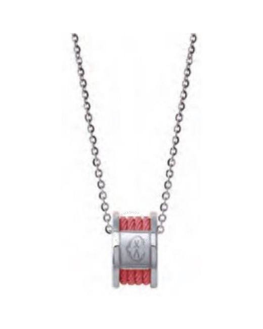 Charriol Metallic Forever Stainless Steel And Pink Pvd Cable Necklace
