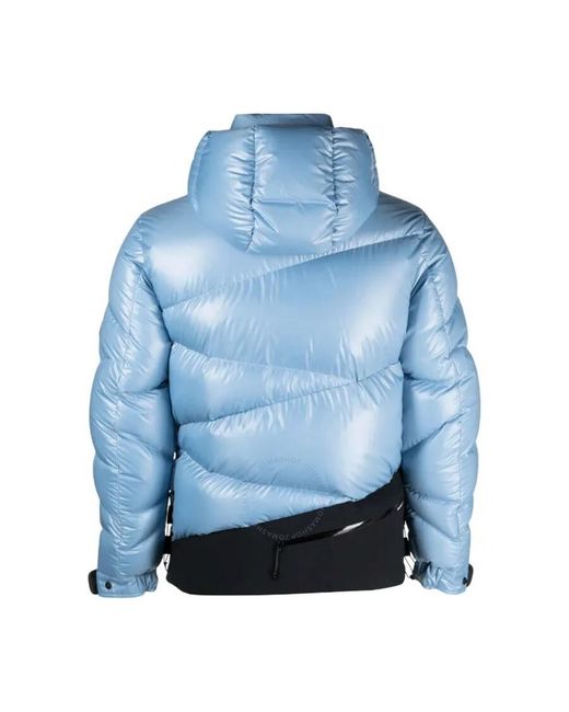 Moncler Blue Yonne Short Down Puffer Jacket, Brand Size 4