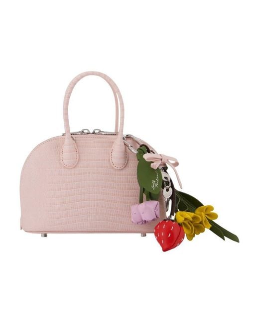 Self-Portrait Pink Self-Portrait Top Handle Bag
