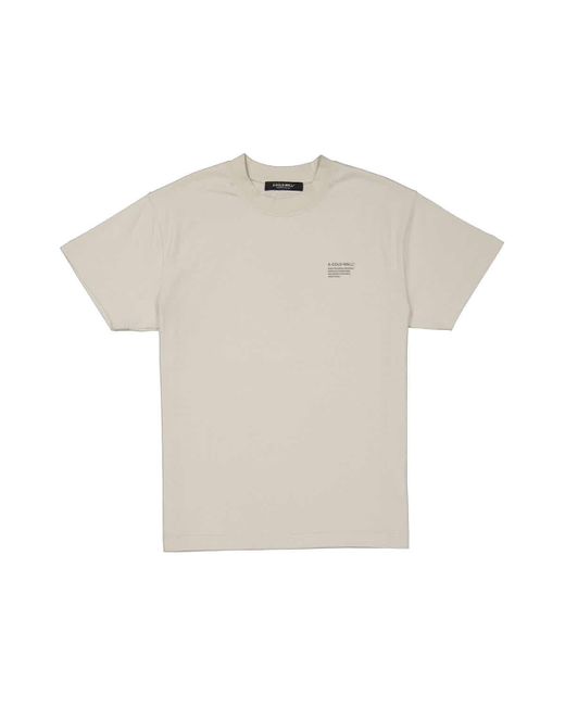 A_COLD_WALL* Natural Prose Cotton T-shirt for men