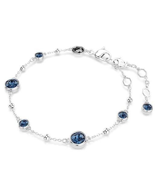 Swarovski Metallic Rhodium Plated Round Cut Imber Bracelet