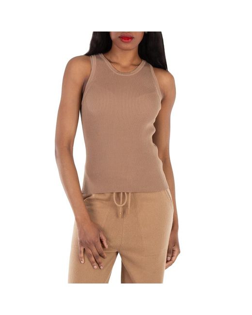 Max Mara Brown Camel Amburgo Tank Top