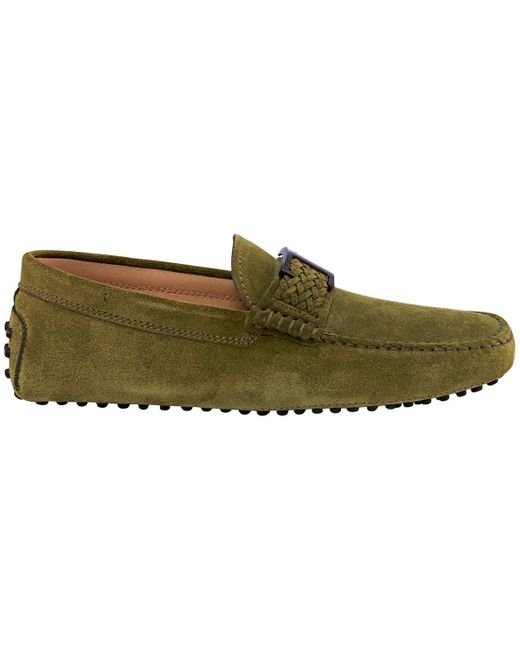 Tod's Green Timeless Gommino Driving Shoes for men