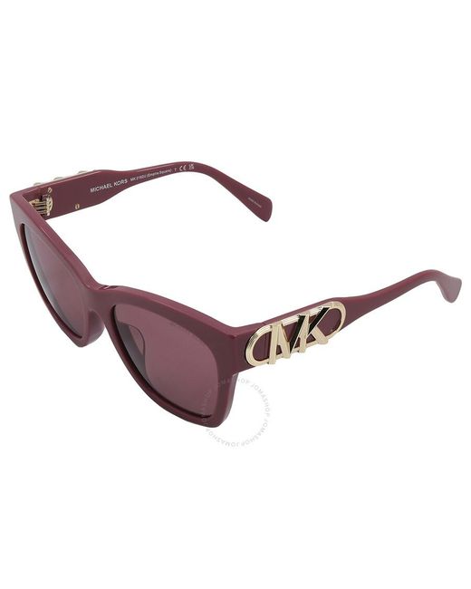 Michael Kors Purple Empire Dusty Rose Solid Butterfly Sunglasses Mk2182u 32566g 55
