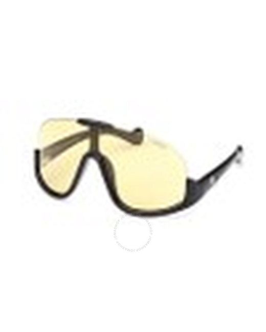 Moncler Metallic Amber Shield Sunglasses Ml0230 01e 00