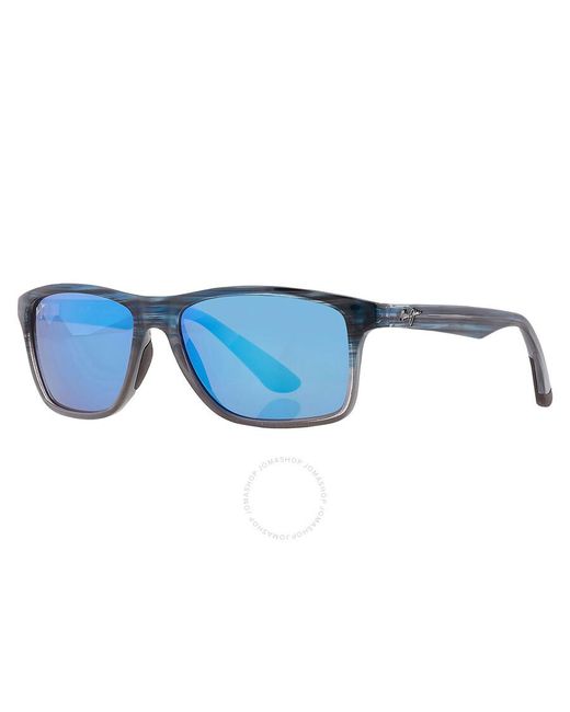 Maui Jim Onshore Blue Hawaii Rectangular Sunglasses B798-03s 58