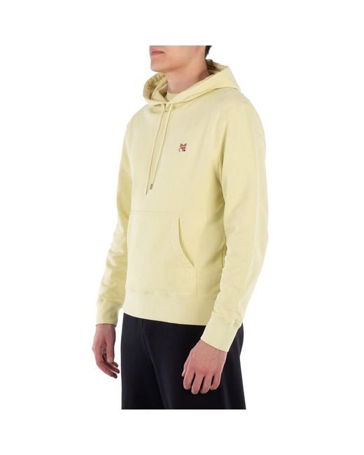Maison Kitsuné Yellow Fox Head Patch Regular Hoodie for men