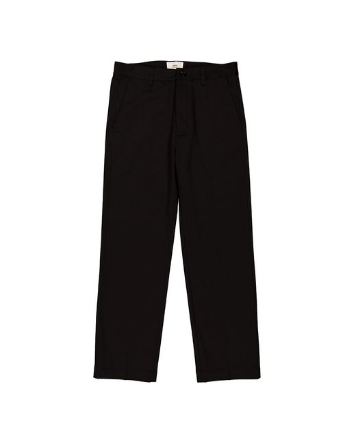 AMI Gray Chino Cotton Twill Trousers for men