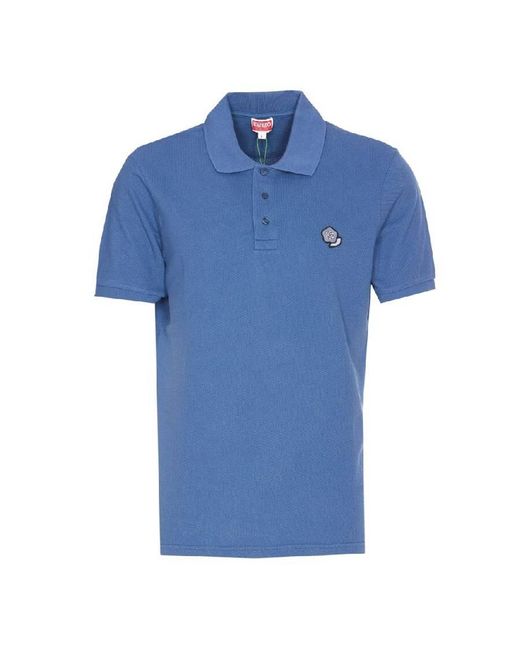 KENZO Blue Slim Fit Polo Shirt for men