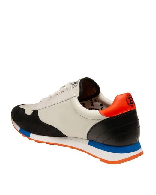 Bally Blue Cotton And Suede Gavino Sneakers for men