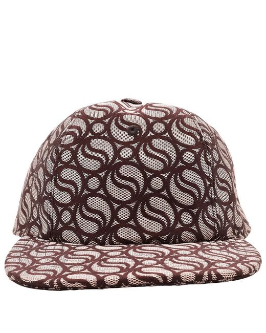 Stella McCartney Brown S-Wave Monogram Jacquard Baseball Cap