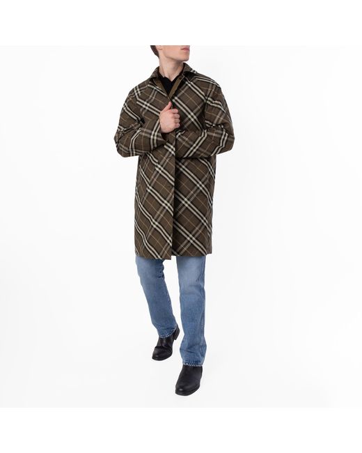 Burberry Green Reversible Trench Coat, Brand Size 52 Us for men