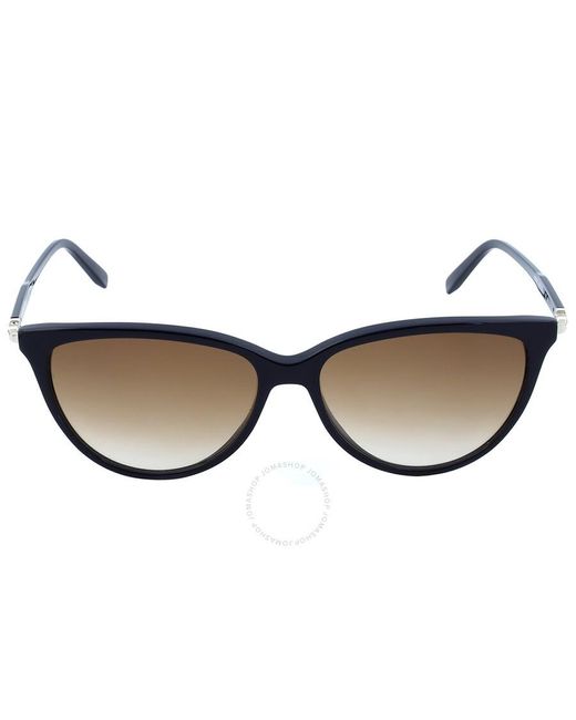 Ferragamo Brown Gradient Cat Eye Sunglasses Sf2870s 433 55