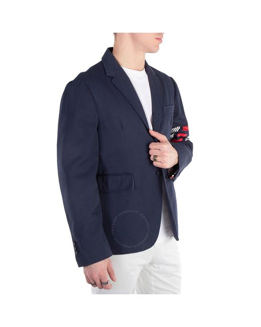 Thom Browne Blue 4-Bar Classic Sport Coat, Brand Size 2 for men