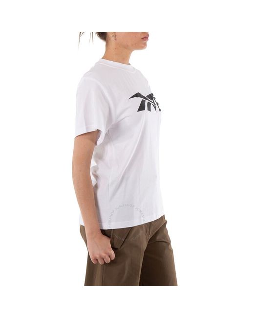 Reebok White X Victoria Beckham Logo T-shirt