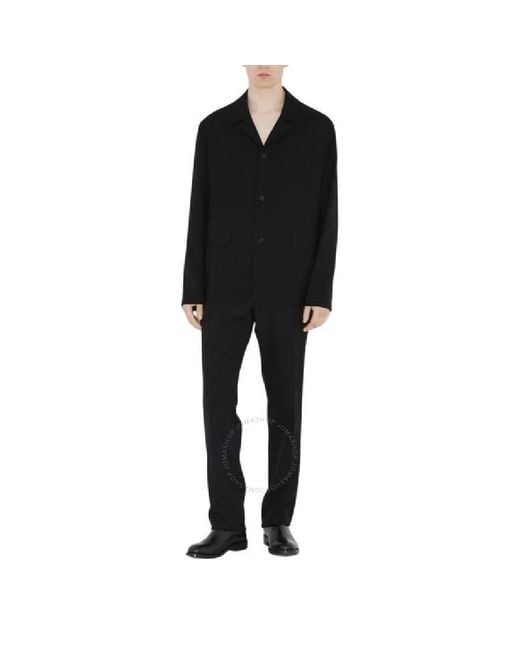 Burberry Black Wool Tailored Trousers, Brand Size 52 Us for men