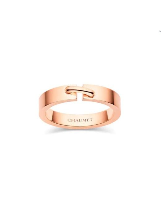 Chaumet Metallic 18K Rose Liens Evidence Wedding Ring