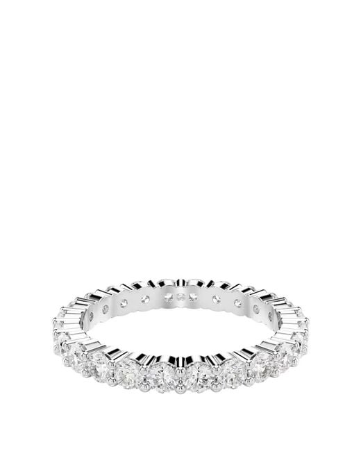 Swarovski White Matrix Round Cut Vittore Ring for men