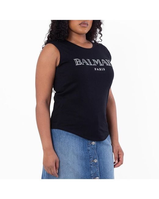 Balmain Blue Metal Button Vest